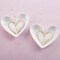 Kate Aspen Jewelry Tray Ring Holder - Set of 12 - Heart Shaped Trinket Dish for Bridal Shower, Weddings, Birthdays Party- Small